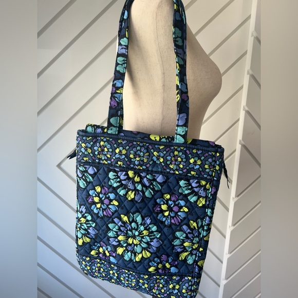Vera Bradley Indigo Pop Laptop Travel Tote retired bag - Picture 2 of 5